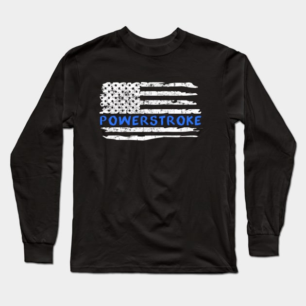 powerstroke Diesel Long Sleeve T-Shirt by JayD World